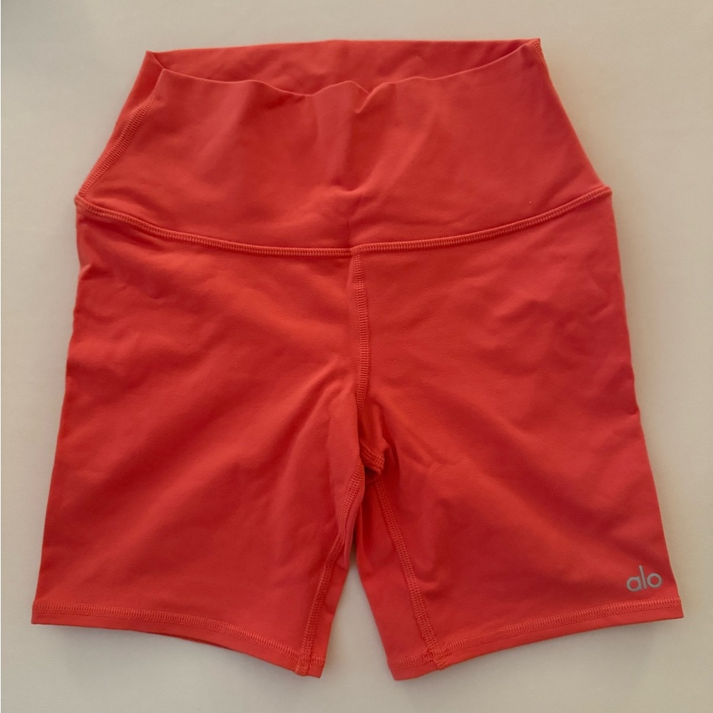 ALO Yoga Coral High Waist Athletic Shorts